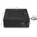 Aegean Square Propane Fire Table with Natural Gas Kit in Black Powder Coated Steel