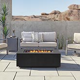 Aegean 50" Propane Gas Fire Table w/ Natural Gas Kit in Black