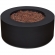 Aegean Round Propane Fire Table with Natural Gas Kit in Black