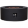 Aegean Round Propane Fire Table with Natural Gas Kit in Black