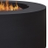 Aegean Round Propane Fire Table with Natural Gas Kit in Black