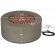 Aegean Round Propane Fire Table with Natural Gas Kit in Mist Gray