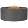 Aegean Round Propane Fire Table with Natural Gas Kit in Weathered Slate