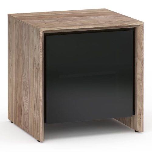 Barcelona 217SE Subwoofer Enclosure in Natural Walnut w/ Black Glass Door