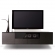 Chicago 245 85" TV Stand AV Cabinet in Textured Black with Black Glass
