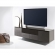 Chicago 245 85" TV Stand AV Cabinet in Textured Black with Black Glass