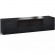 Chicago 245 85" TV Stand AV Cabinet in Textured Black with Black Glass