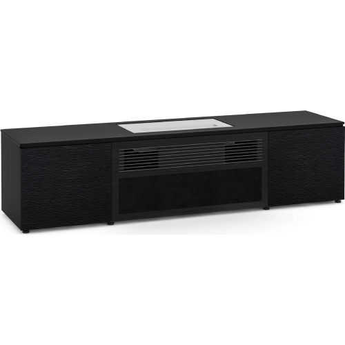 Chicago 245S 85" Credenza Cabinet in Black Oak for LG 4K UHD Cinebeam Projector