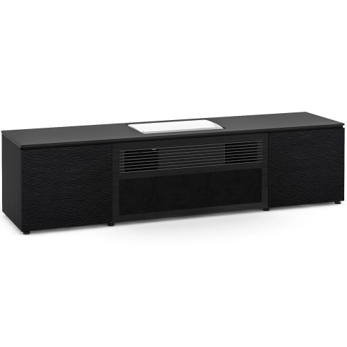 Chicago 85" 245 Cabinet in Textured Black Oak & Black Top for Samsung SP-LSP9TF Projector