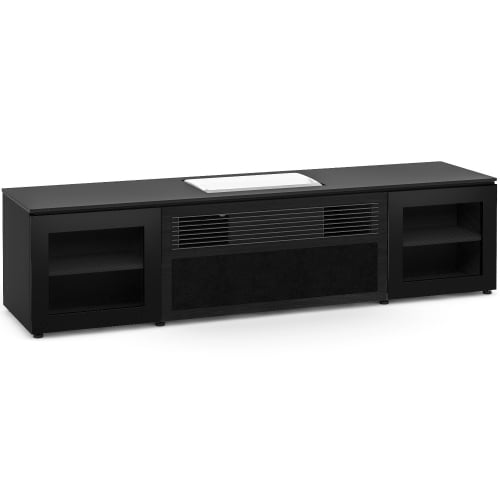 Oslo 85" 245 Cabinet in Black Oak & Smoked Black Glass for Samsung SP-LSP7TF Projector