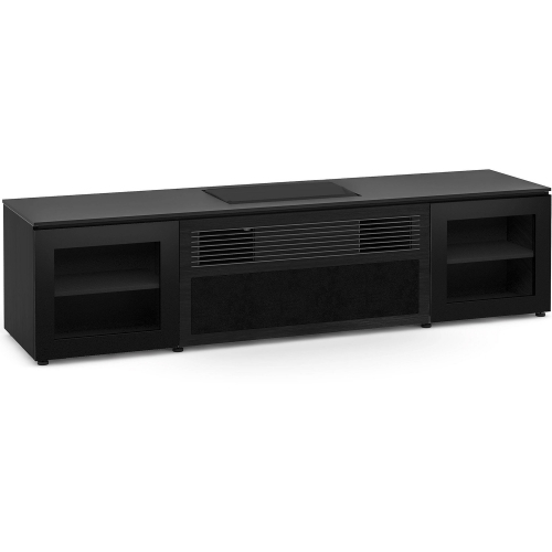 Oslo 245 85" Credenda Cabinet in Black w/ Black Glass for Integrated Formovie Theater UST Projector