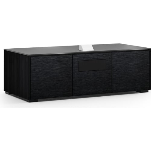 Chicago 237 65" AV Cabinet for integrated Epson LS500 Projector in Black Oak & Black