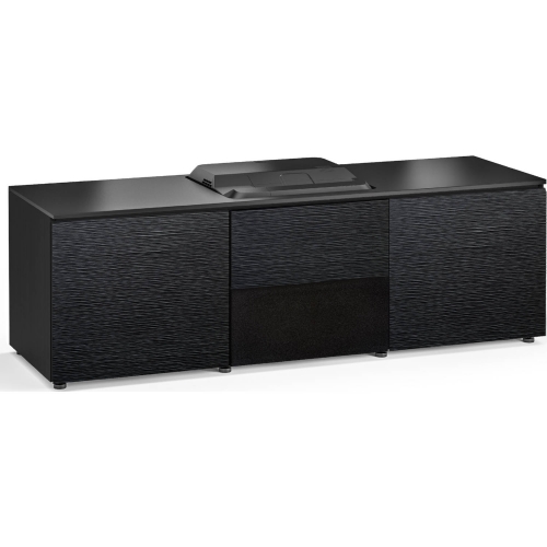 Chicago 236 66" Credenza Cabinet in Textured Black for Epson HD 3LCD Projector