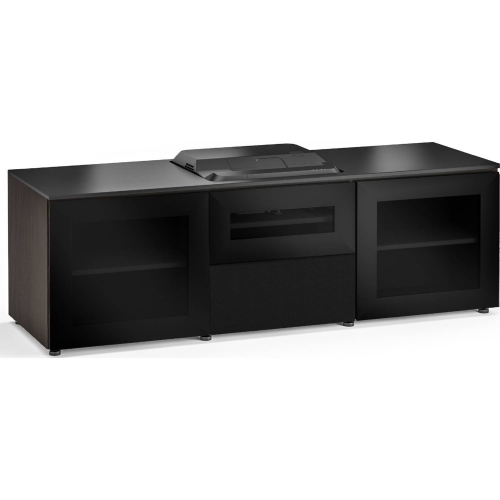 Oslo 236 66" Credenza Cabinet in Black Glass for Epson HD 3LCD Projector