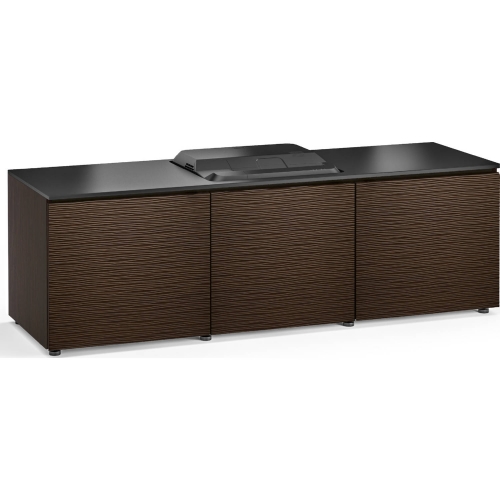 Berlin 237 66" Credenza Cabinet in Wenge & Black for Epson HD 3LCD Projector