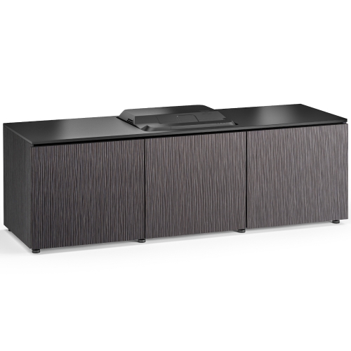 Seattle 237 66" Credenza Cabinet in Textured Gray Oak for Epson HD 3LCD Projector