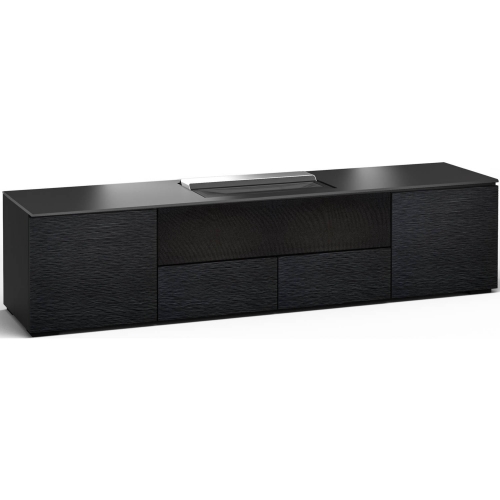 Chicago 245 85" Credenda Cabinet in Black Oak for Hisense UST 4K HD Laser Projector