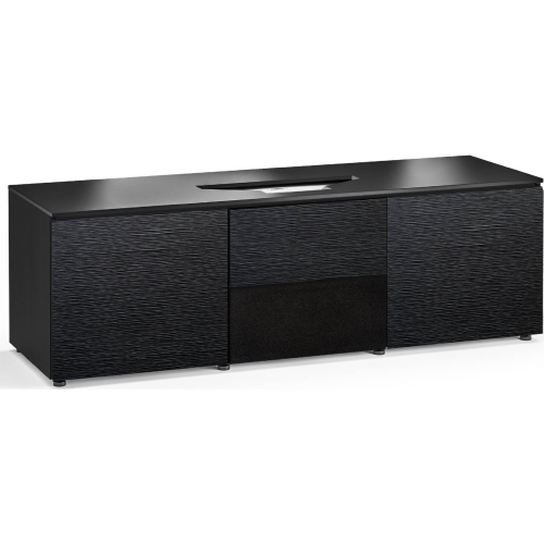 Chicago 236 66" Credenza Cabinet in Textured Black for Vivitek UST Laser Projector