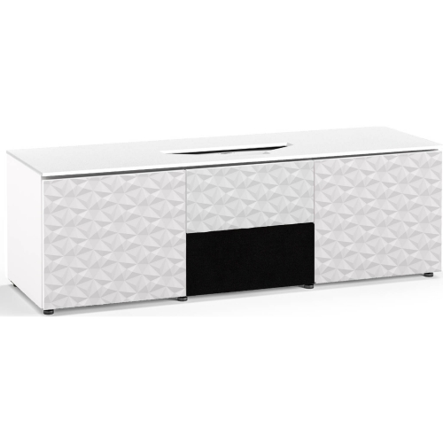 Milan 236 66" Credenza Cabinet in Gloss White & White for Vivitek UST Laser Projector