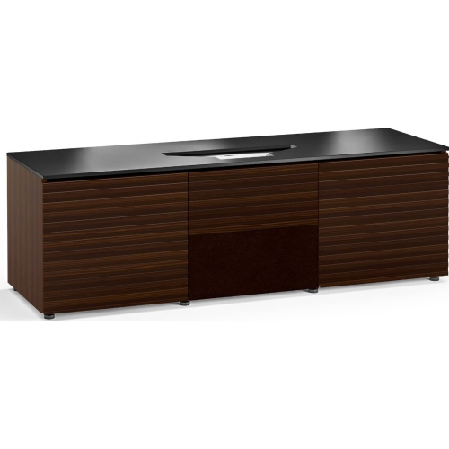 Zurich 236 66" Credenza Cabinet in Textured Brown for Vivitek UST Laser Projector