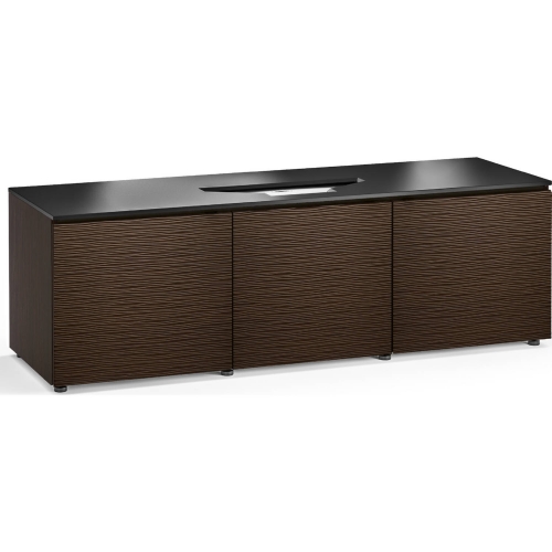 Berlin 237 66" Credenza Cabinet in Wenge & Black for Vivitek UST Laser Projector