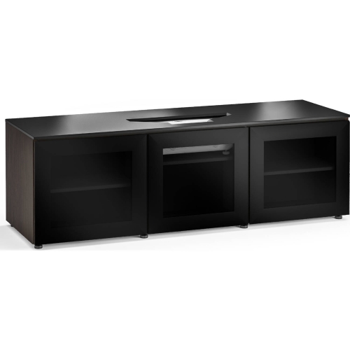 Oslo 237 66" Credenza Cabinet in Black Glass for Vivitek UST Laser Projector