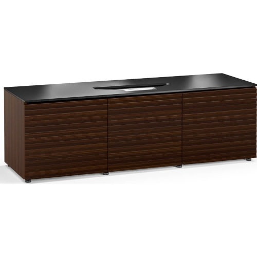 Zurich 237 66" Credenza Cabinet in Textured Brown for Vivitek UST Laser Projector