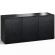 Chicago 337 64" Low Profile Wall Cabinet TV Stand in Textured Black Oak with Black Top
