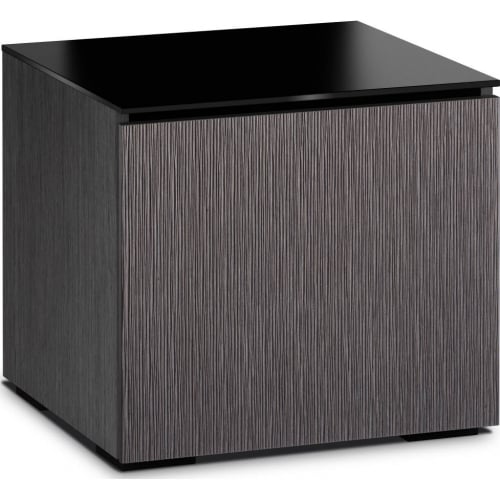 Seattle 217 Sub Enclosure in Gray Oak & Black Glass