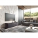 Seattle 237 64" TV Stand in Gray Oak & Black Glass