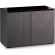 Seattle 323 44" TV Stand in Gray Oak & Black Glass