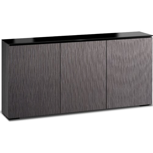 Seattle 337 64" Low Profile Wall Cabinet TV Stand in Textured Gray Oak