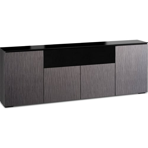 Seattle 345 85" Low Profile Wall Cabinet TV Stand in Textured Gray Oak