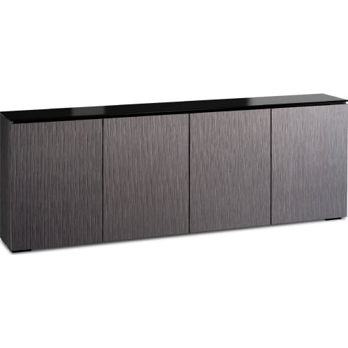 Seattle 347 85" Low Profile Wall Cabinet TV Stand in Textured Gray Oak