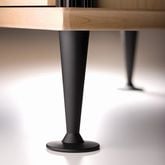 Stiletto Feet for Synergy or Chameleon Cabinets in Matte Black or Silver