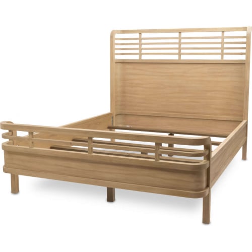 Monterey Queen Bed in Sandstone Finish Wood