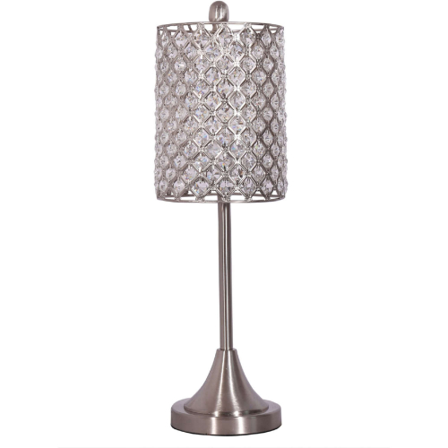 Bella 27"H Table Lamp in Bling Metal (Set of 2)