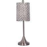 Bella 27"H Table Lamp in Bling Metal (Set of 2)