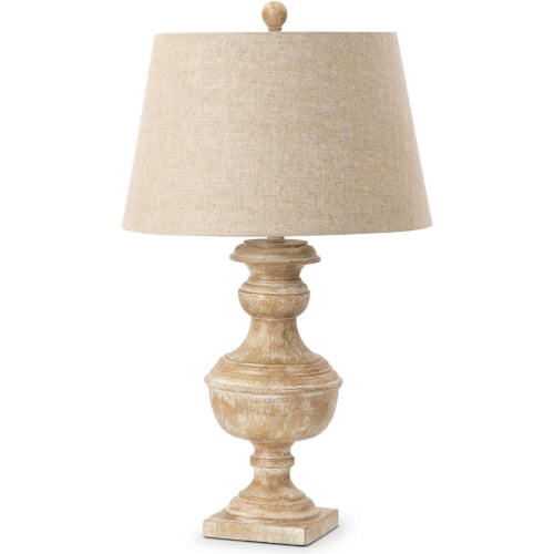 Waverly 32"H Table Lamp in Beige Poly & Linen (Set of 2)