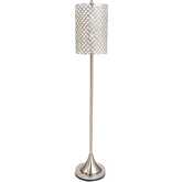 Heather 62"H Bling Metal Floor Lamp