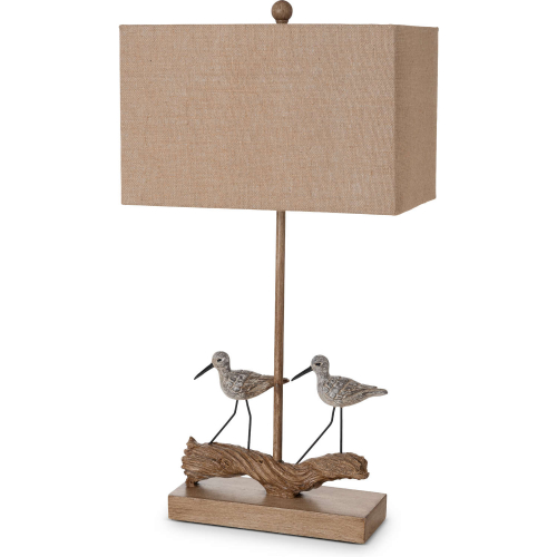 Piper 28"H Table Lamp in Sea Bird Poly & Linen (Set of 2)