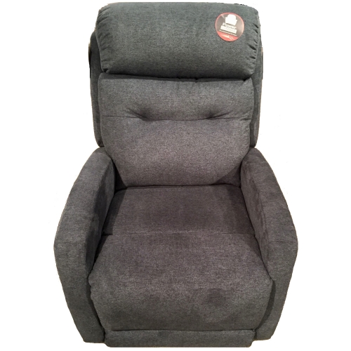 Bank Shot Power Headrest Rocker Recliner in Navy Blue Microfiber