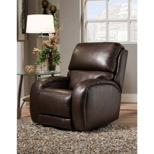 Fandango Manual Wall Hugger Recliner in Hazelnut Brown Leather