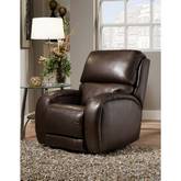 Fandango Manual Rocker Recliner in Hazelnut Brown Leather