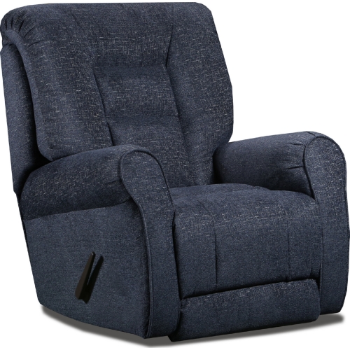 Grand Rocker Recliner in Charcoal Grey Fabric