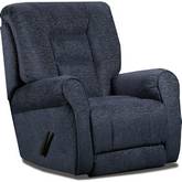 Grand Rocker Recliner in Charcoal Grey Fabric