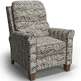 Pep Talk Hi-Leg Recliner in Multicolor Fog Fabric