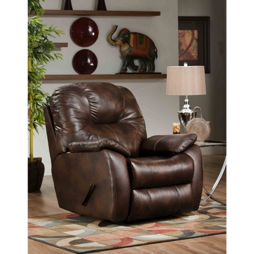 Avalon Rocker Recliner in Palazzo Brown Leather