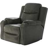 Marvel Manual Swivel Rocker Recliner in Slate Grey Fabric