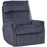 Mimi Power Headrest Rocker Recliner w/ USB in Indigo Blue Fabric